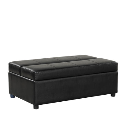 Twin Size Folding Ottoman Sleeper Bed With Mattress Convertible Guest Bed Hearth and Haven