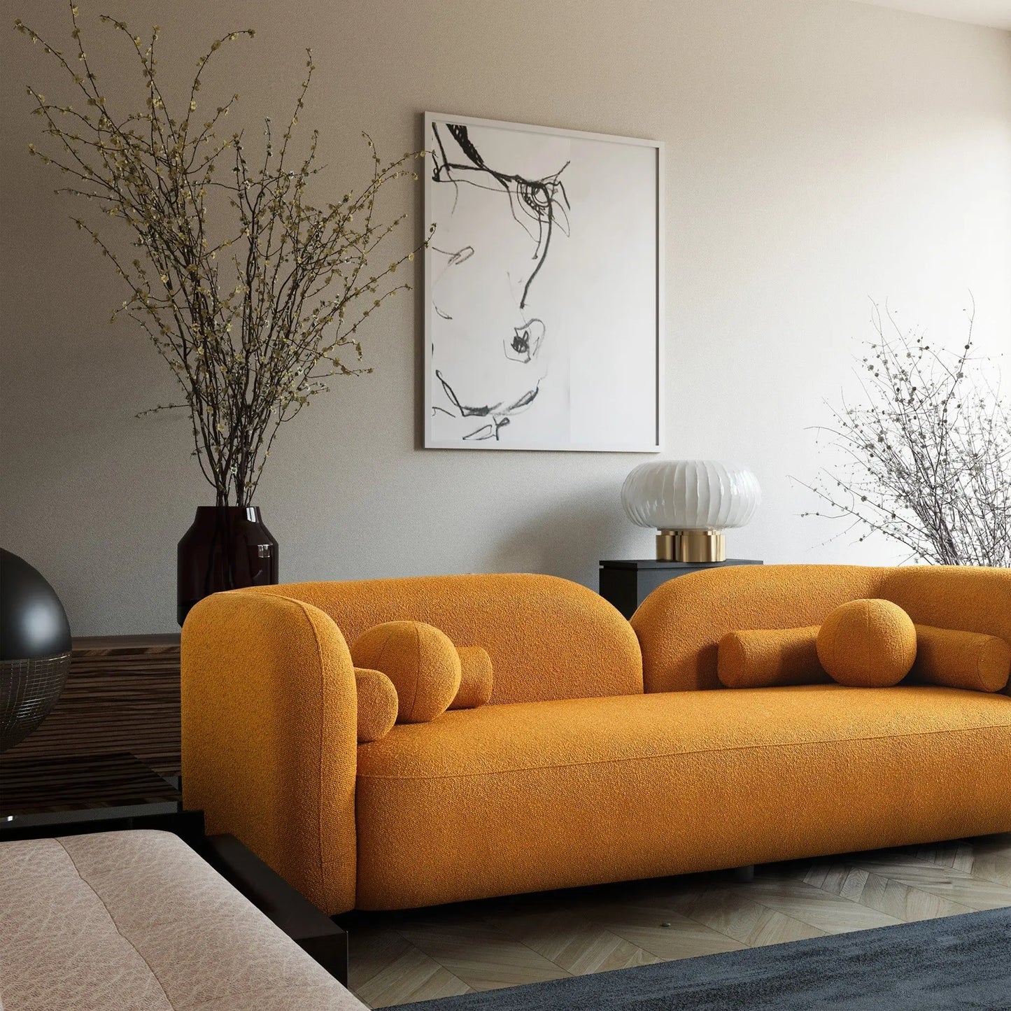 Donna - Japandi Design Boucle Sofa Ashcroft Furniture