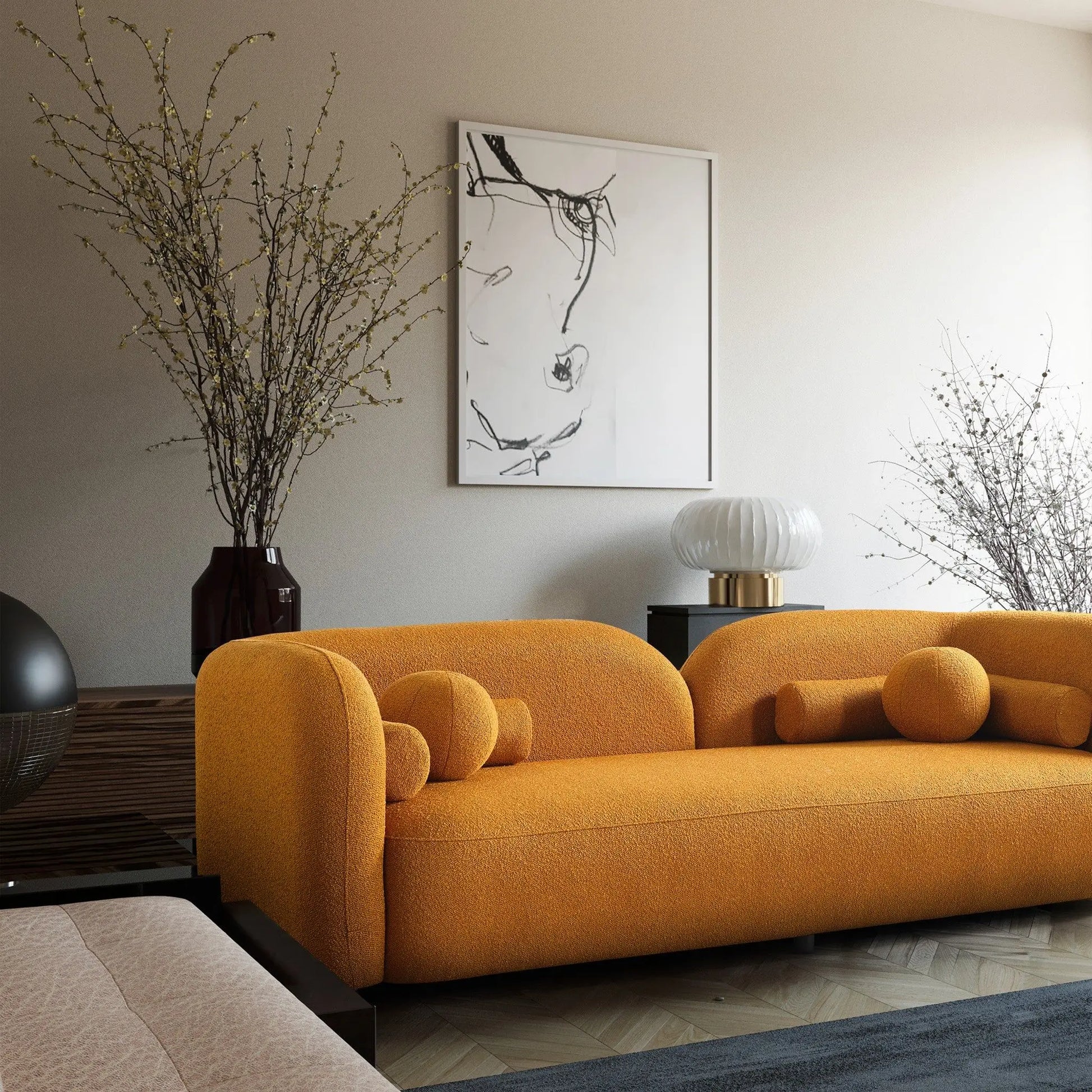 Donna - Japandi Design Boucle Sofa Ashcroft Furniture