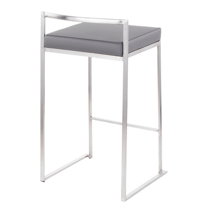 Fuji - Contemporary Elegant Stackable Counter Stool Set Lumi Source