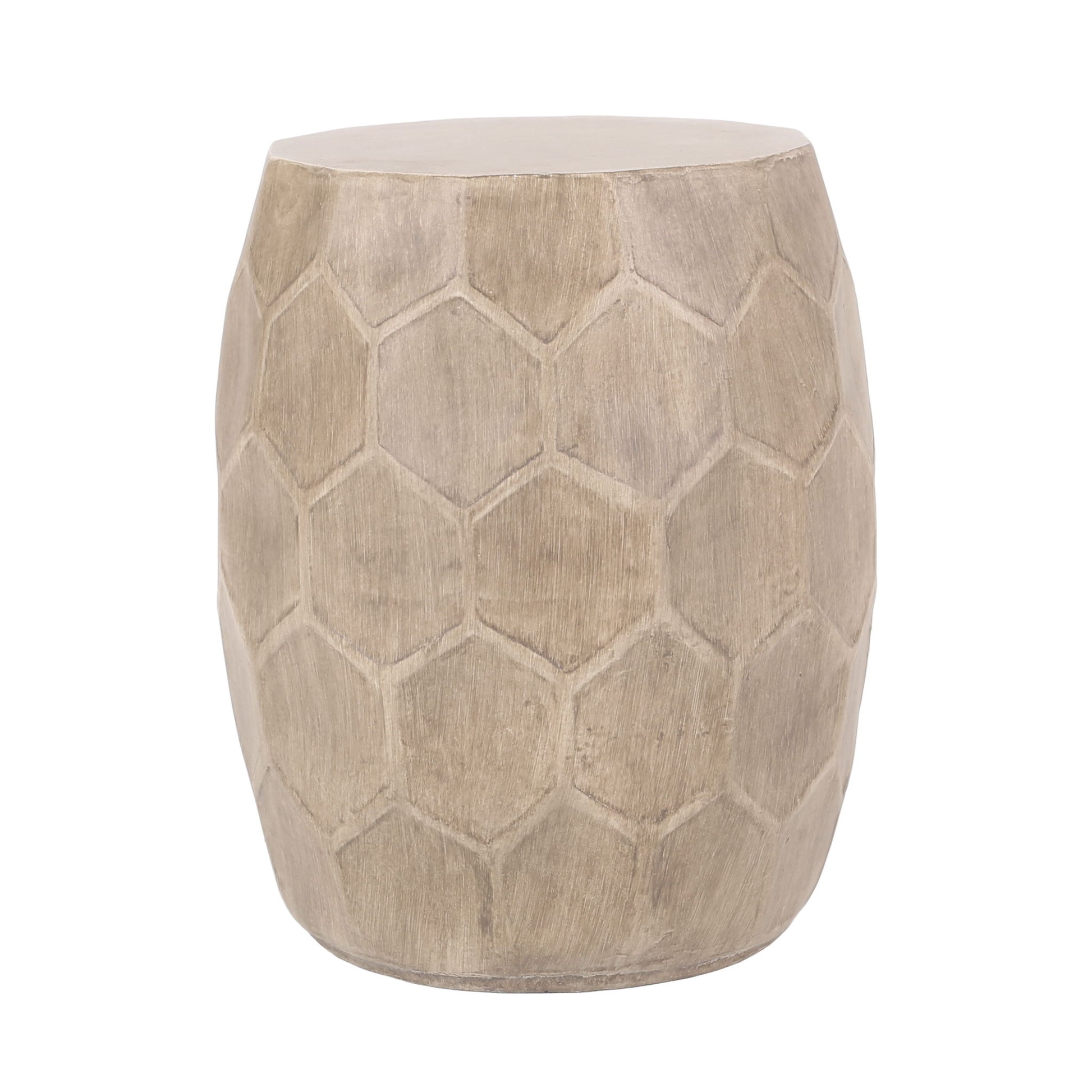 Outdoor Lightweight Concrete Side Table - Natural Noble House
