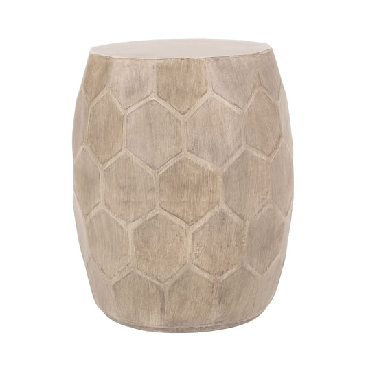 Outdoor Lightweight Concrete Side Table - Natural Noble House