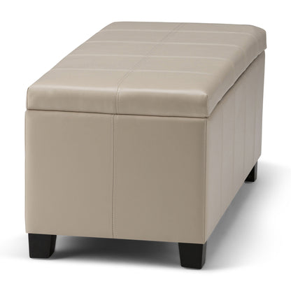 Dover - Upholstered Storage Ottoman Bench Simpli-Home