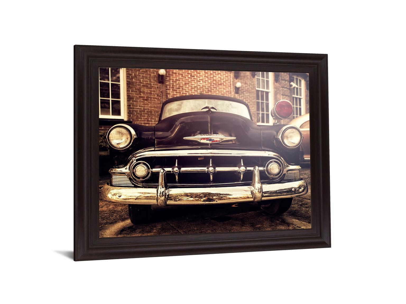 Vintage Chrome Front - 28" x 34" Framed Wall Art Classy Art