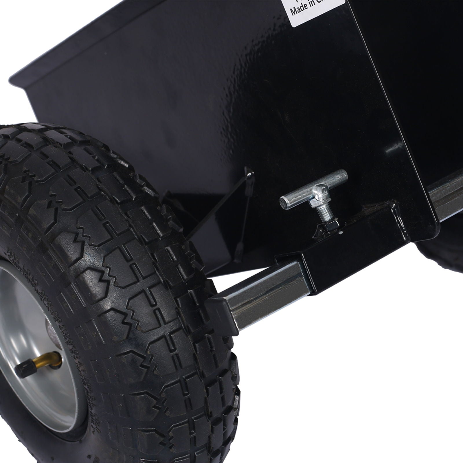 Heavy Duty 600Lb Panel Dolly With 10In. Pneumatic Wheels Alloy Steel - Black Daily Nest