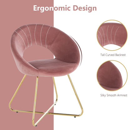 Modern Accent Velvet Lounge Chair Home Essentials