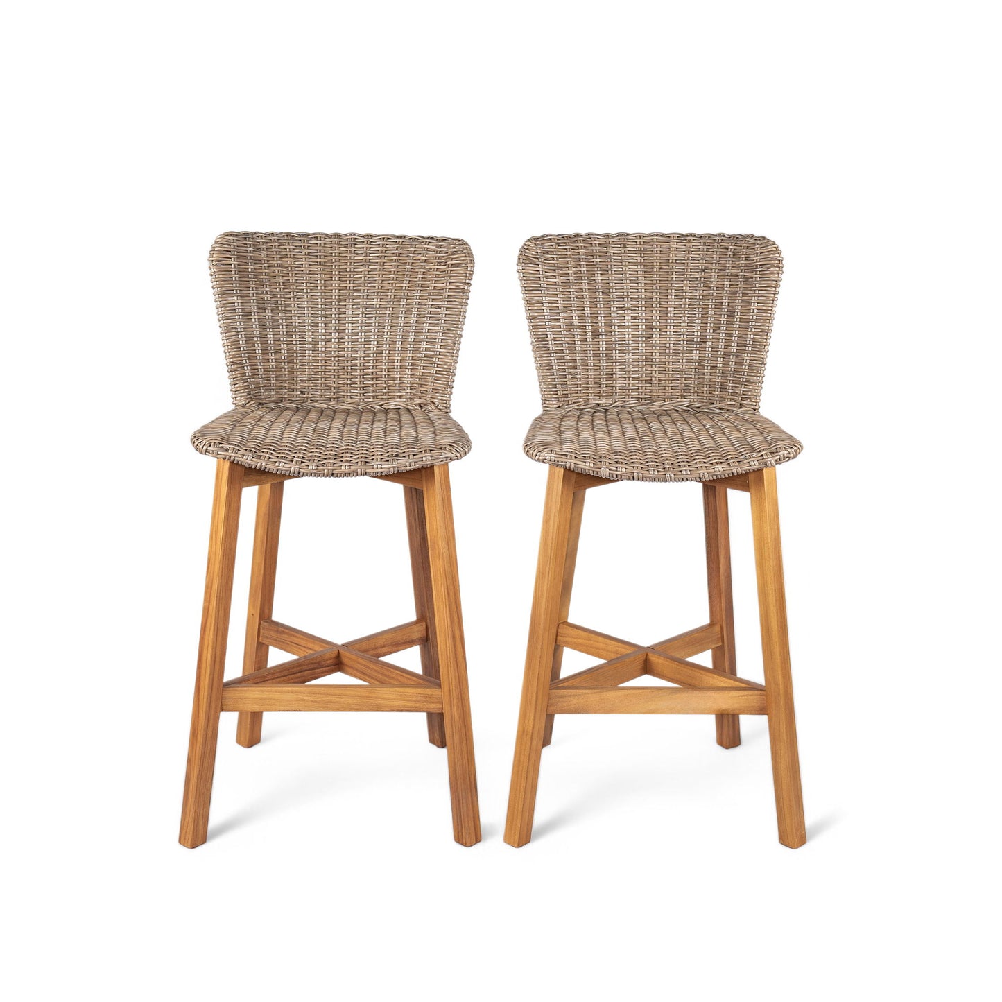 Lymington - Outdoor Bar Stool (Set of 2) Noble House