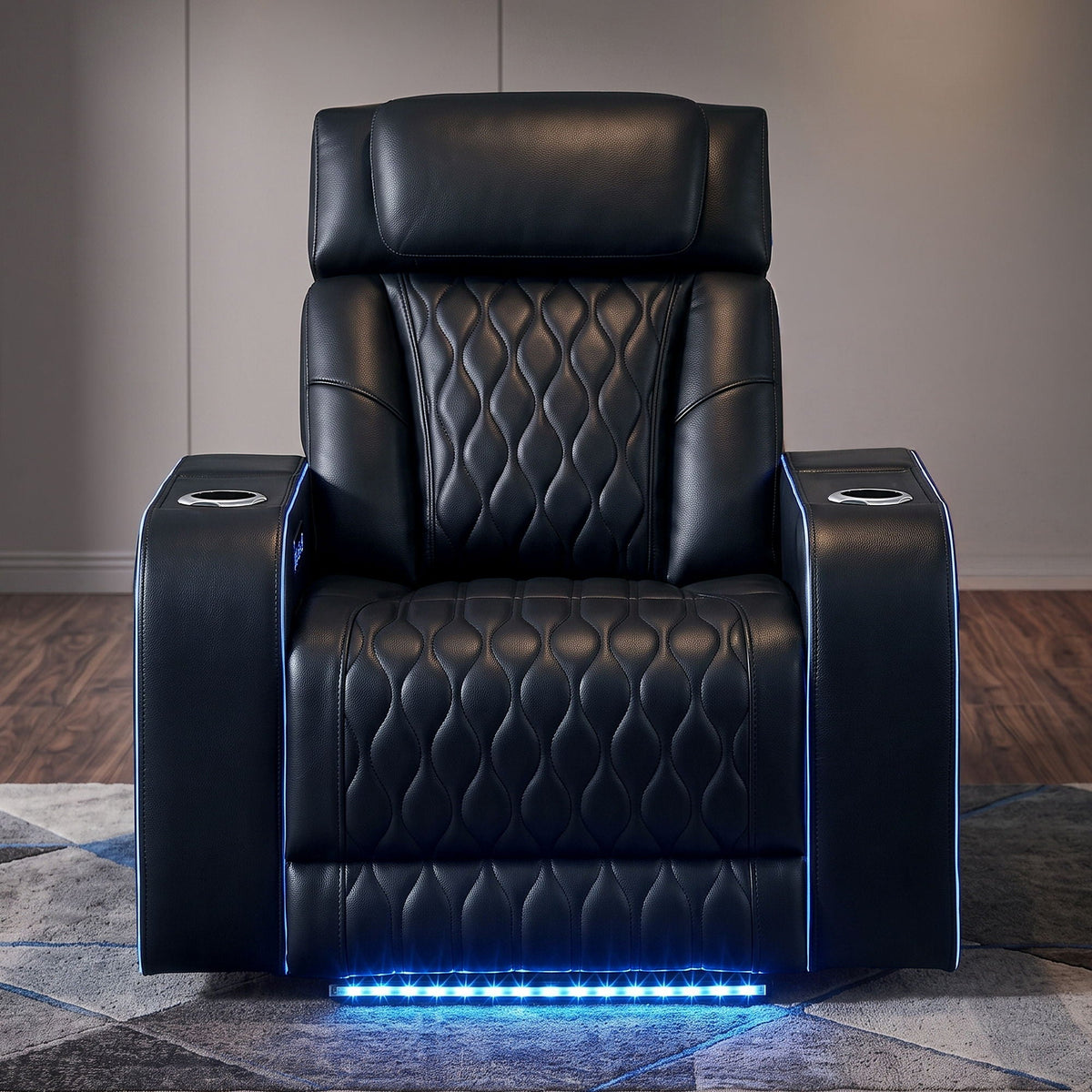Electra - Power Recliner With Power Headrest, Massage, LED Lighting And USB Control Matrix Furniture Group