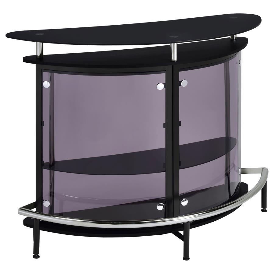 Amarillo - Freestanding Glass Top Home Bar Wine Cabinet CoasterEssence