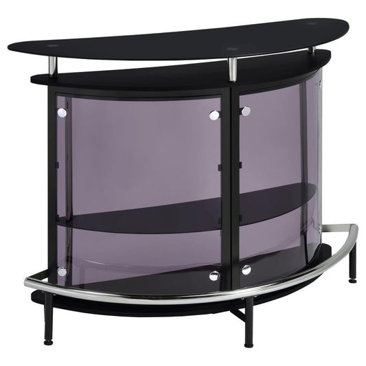 Amarillo - Freestanding Glass Top Home Bar Wine Cabinet CoasterEssence