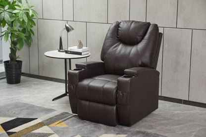 Modern Recliner Chair With Cup Holders, Remote Control Home Essentials