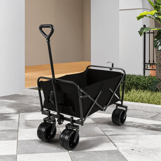 Wagons Carts Heavy Duty Foldable With Big Wheels Daily Nest
