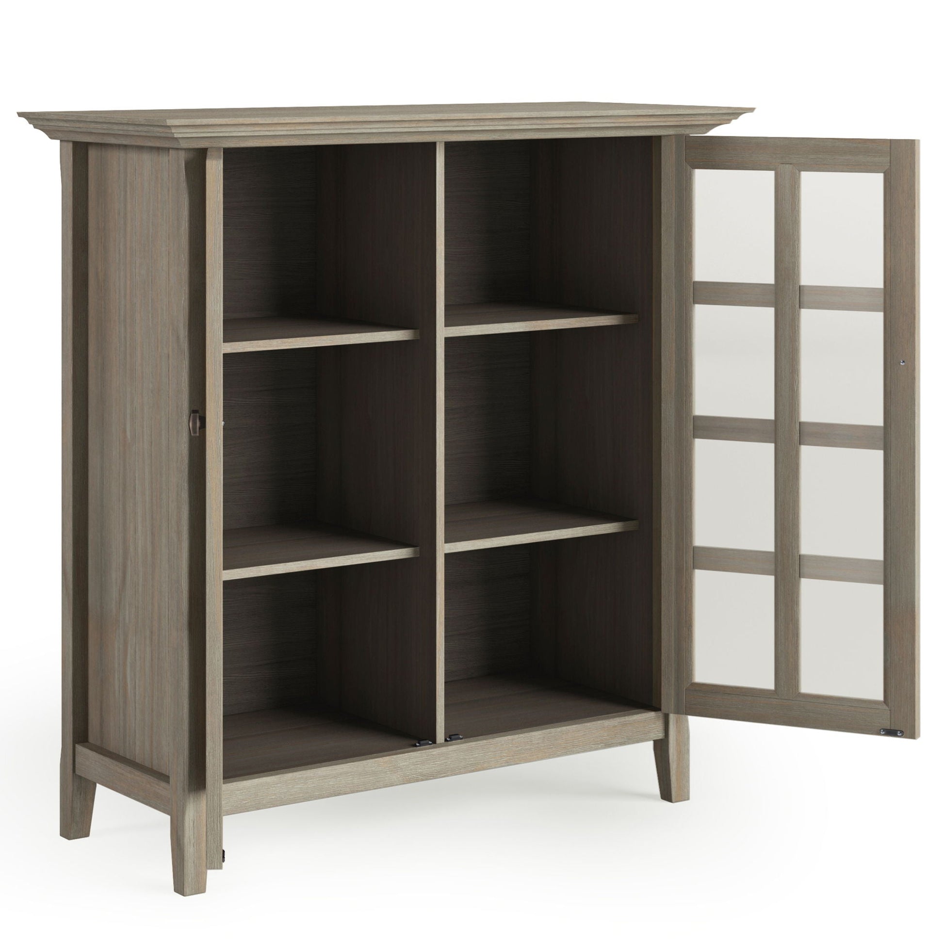 Acadian - Medium Storage Cabinet, Handcrafted Simpli-Home