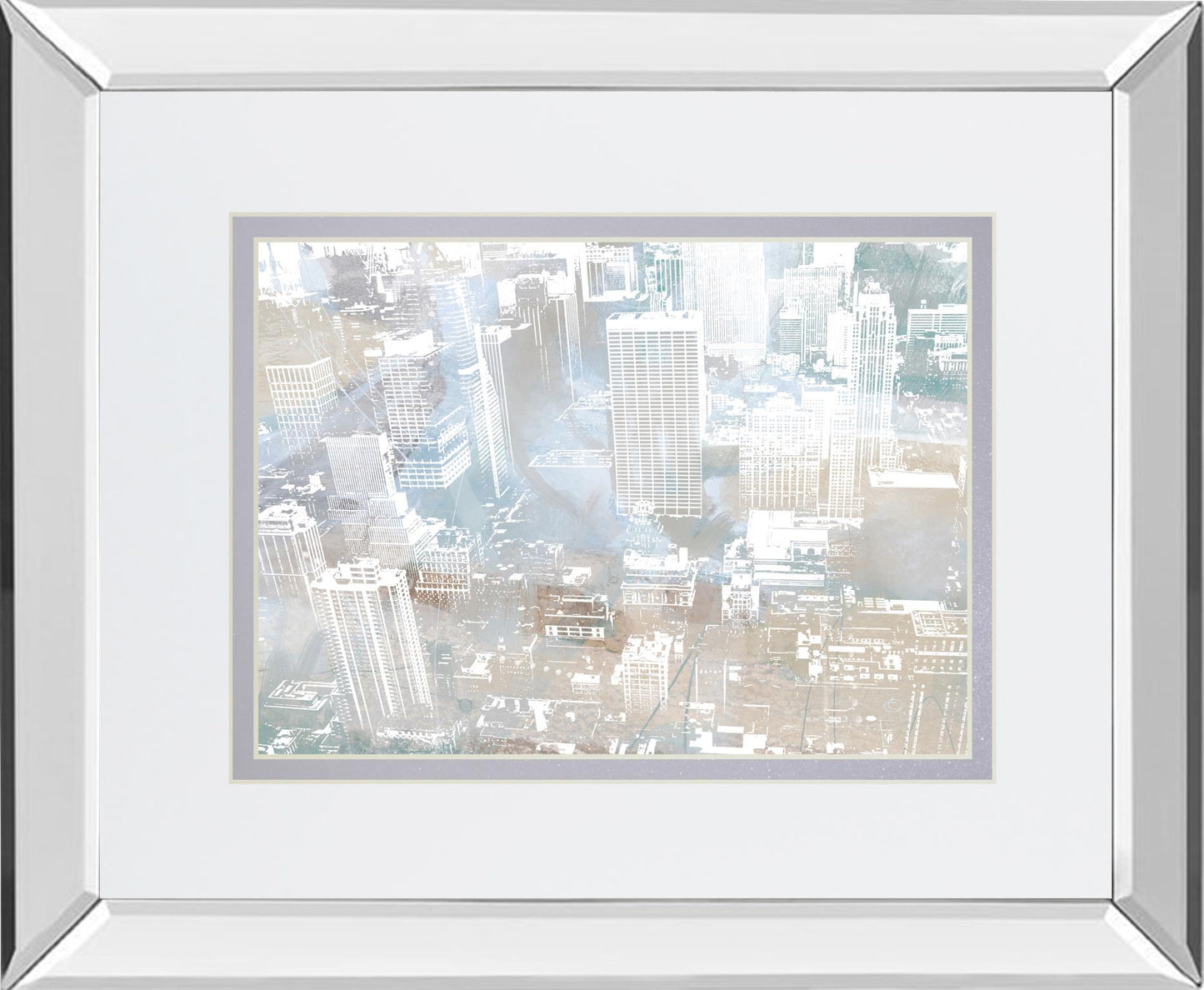 Empire View II Mirror Framed By DanMeneely - Pearl Silver