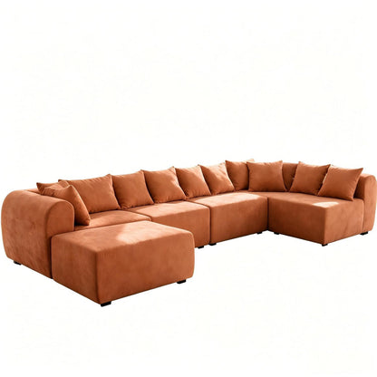 8 Seater U-Shaped Couch With Ottoman Home Essentials