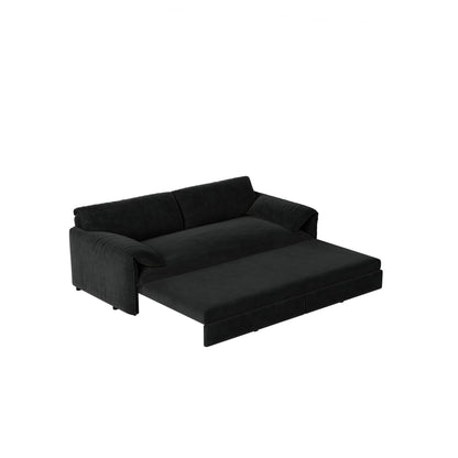 Pull Out 3 In 1 Convertible Sleeper Sofa With Side Storage, Multi Functional Home Essentials