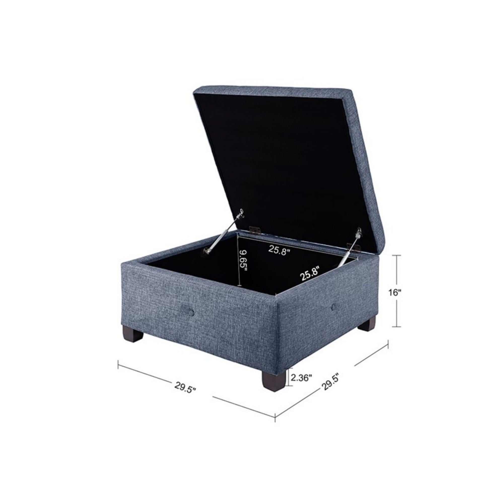 Aspen - Ottoman Soft Close Storage JLA