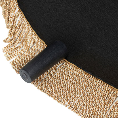 Melinda - Oval Tufted Bullion Fringe Storage Bench Jennifer Taylor Home