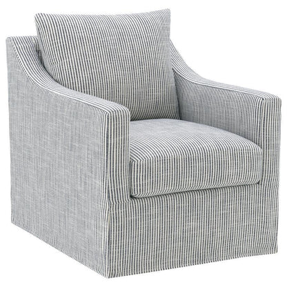 Winter - Upholstered Sloped Arm Accent Swivel Chair Coaster Fine Furniture