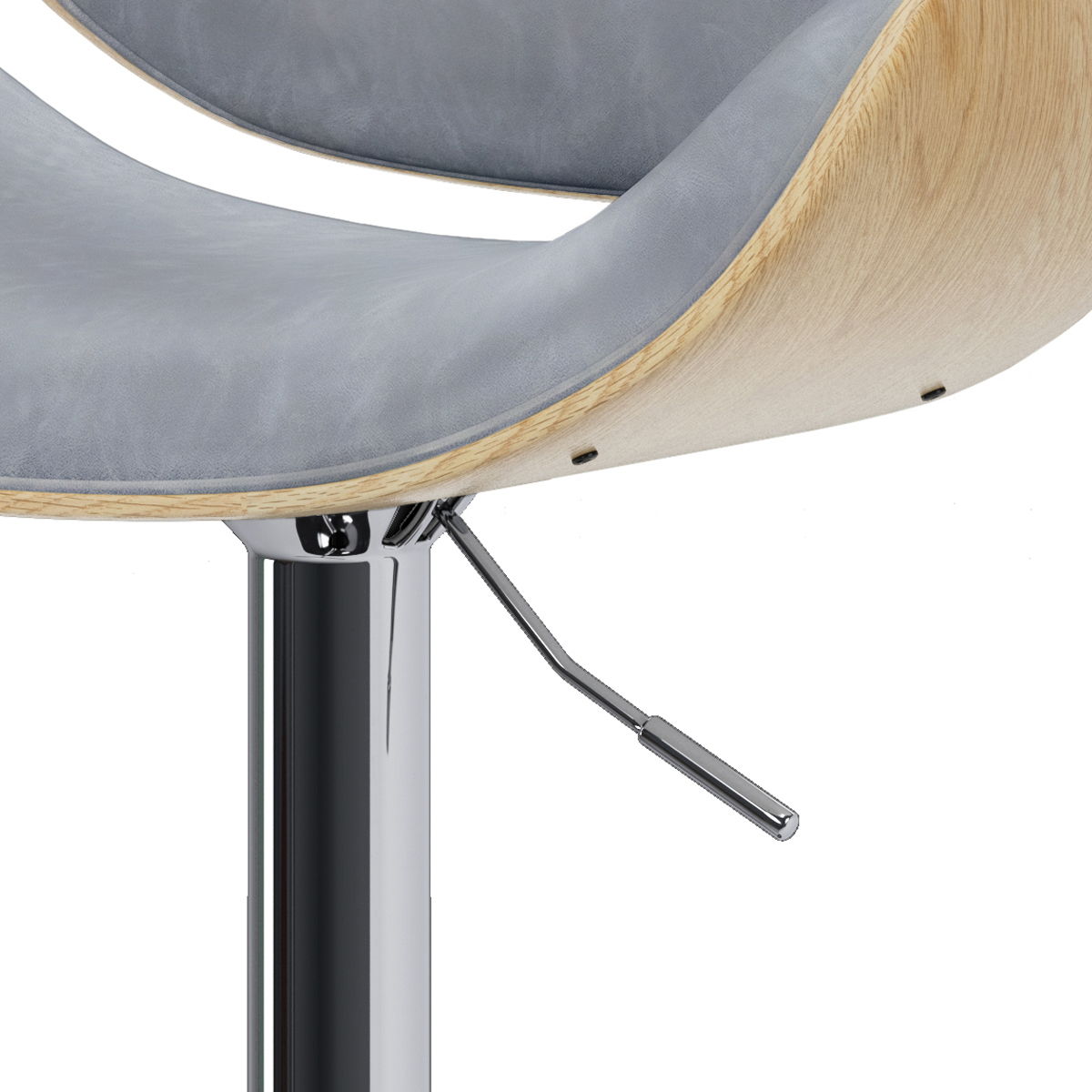 Marana - Handcrafted Bentwood Adjustable Swivel Bar Stool Simpli-Home