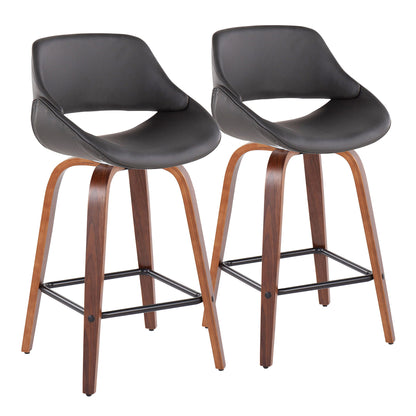 Fabrico - Mid-Century Modern, Counter Stool (Set of 2) Lumi Source