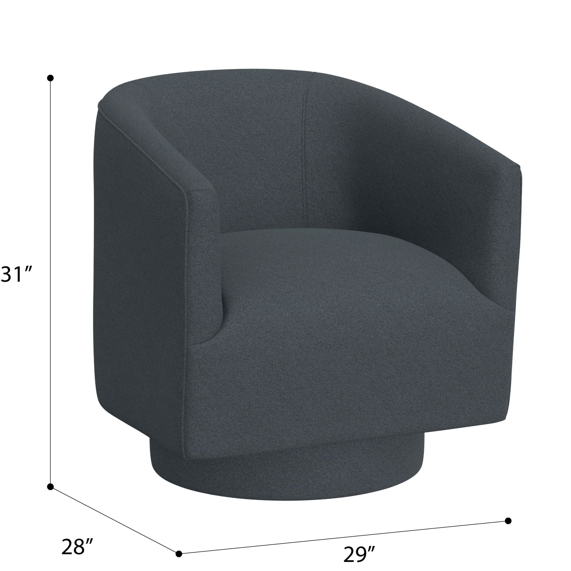 Accent Chair With Swivel Function Emerald Home