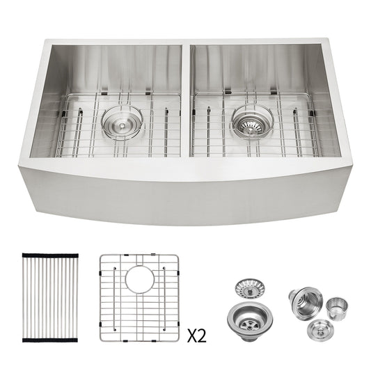 Farmhouse Double Bowl Sink With 50/50 Layout Daily Nest