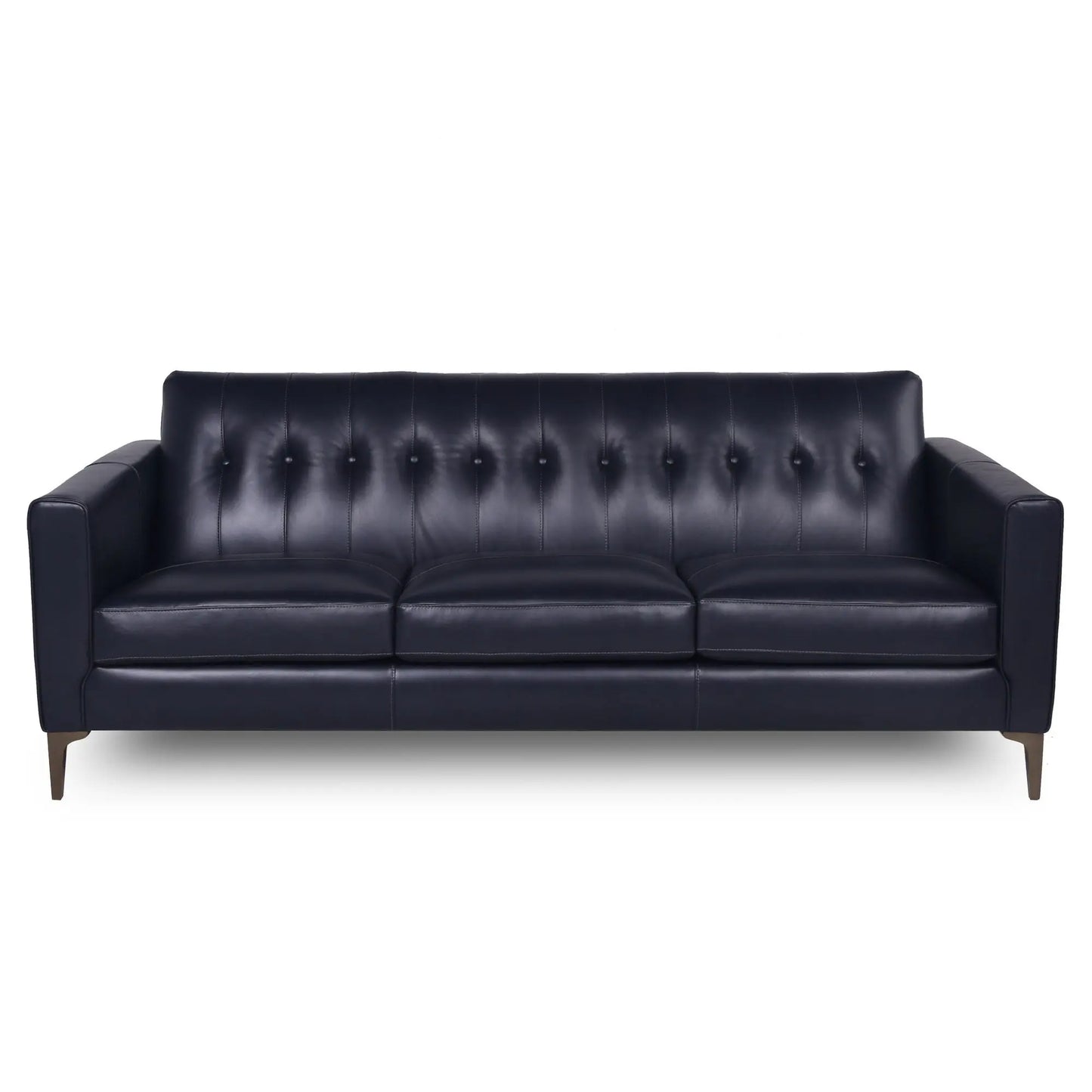 Mid-Century Tufted Leather Sofa Nicelink