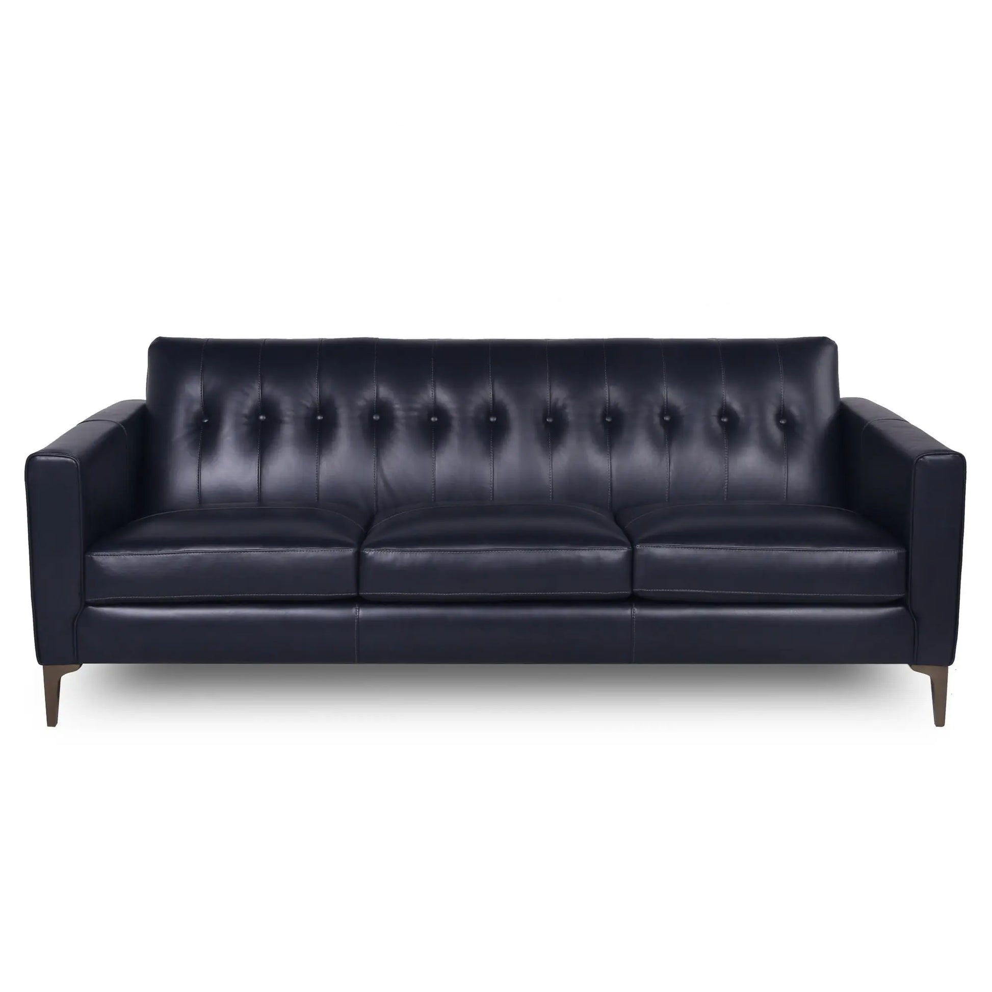 Mid-Century Tufted Leather Sofa Nicelink