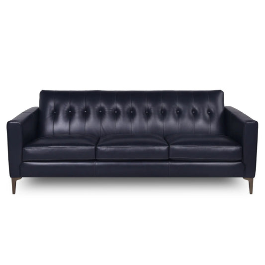 Mid-Century Tufted Leather Sofa Nicelink