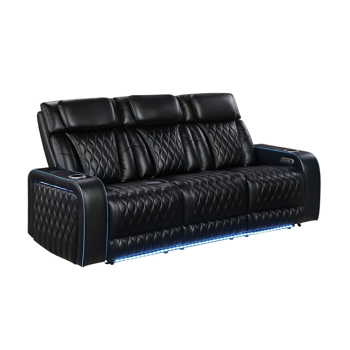 Electra - Power Reclining Set With Power Headrests, Massage And LED Lighting Matrix Furniture Group