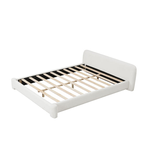Cozy Bouce Upholstered Bed Noble House