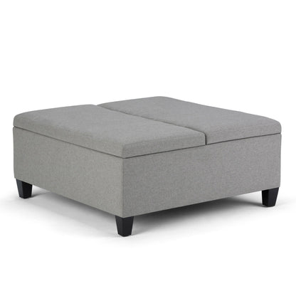 Ellis - Coffee Table Storage Ottoman Contemporary Design Simpli-Home