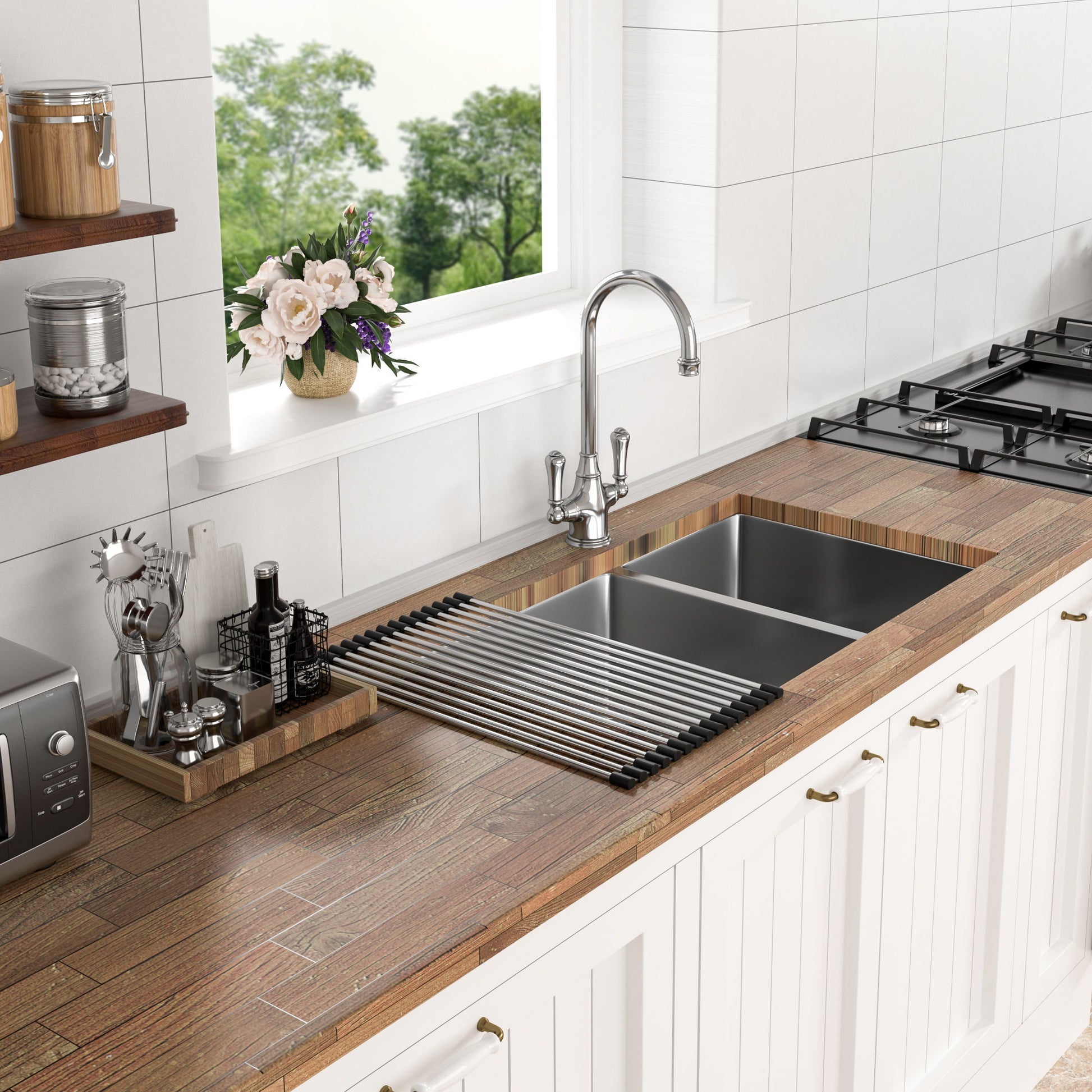 Modern Double Bowl Undermount Sink Design With 10" Deep Basins Daily Nest