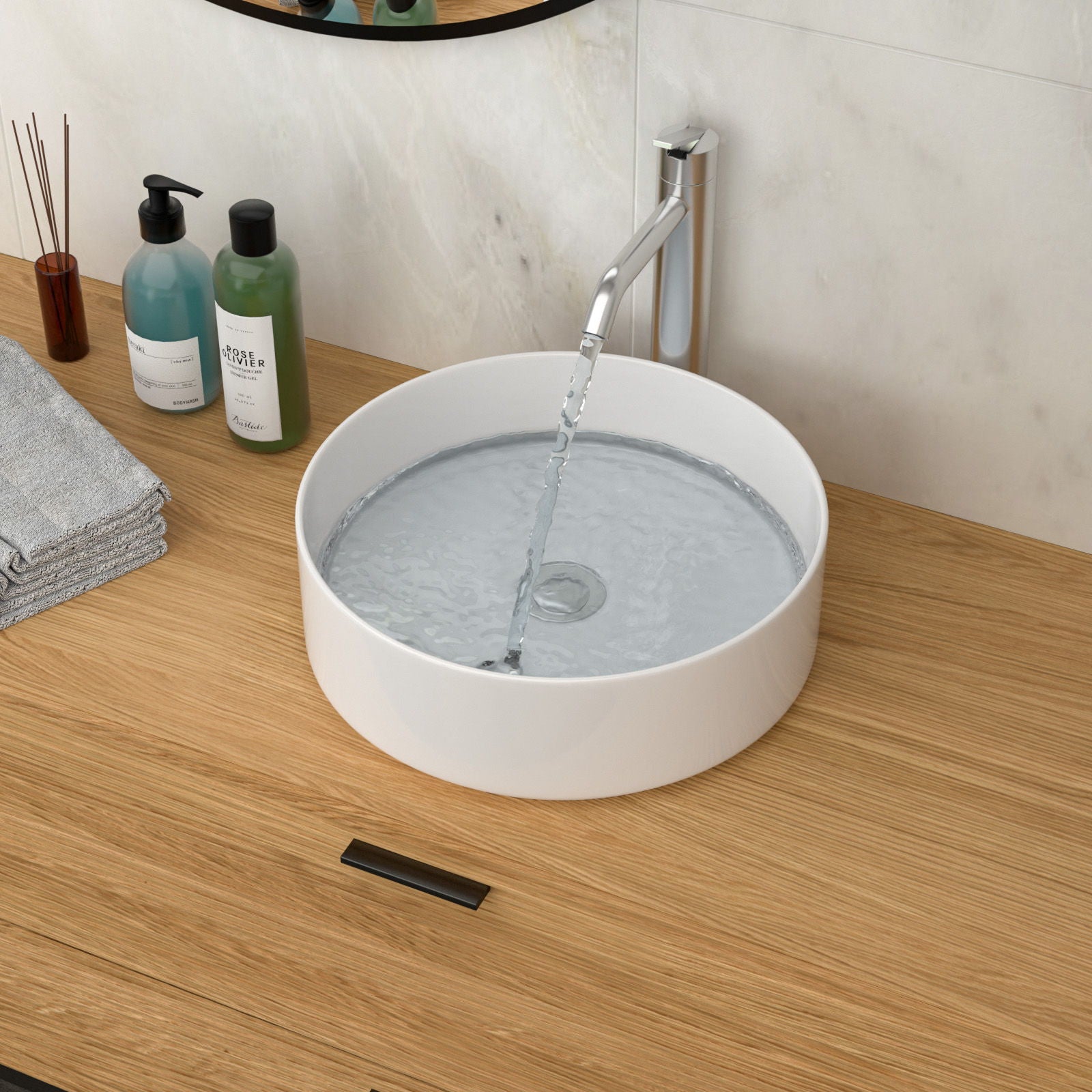 Elegant Ceramic Vessel Bathroom Sink With Stain Resistant Finish Daily Nest