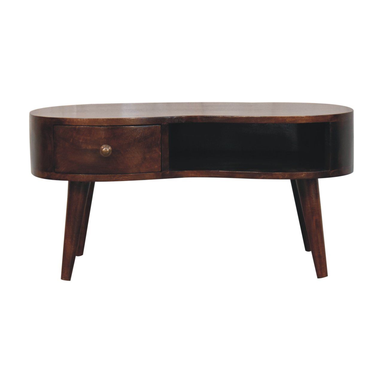 Wave Coffee Table With 1 Drawer Artisan Furniture