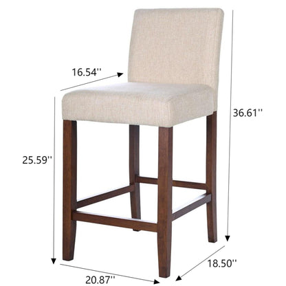 Dorian - Counter Chair (Set of 2) - Beige Ashcroft Furniture
