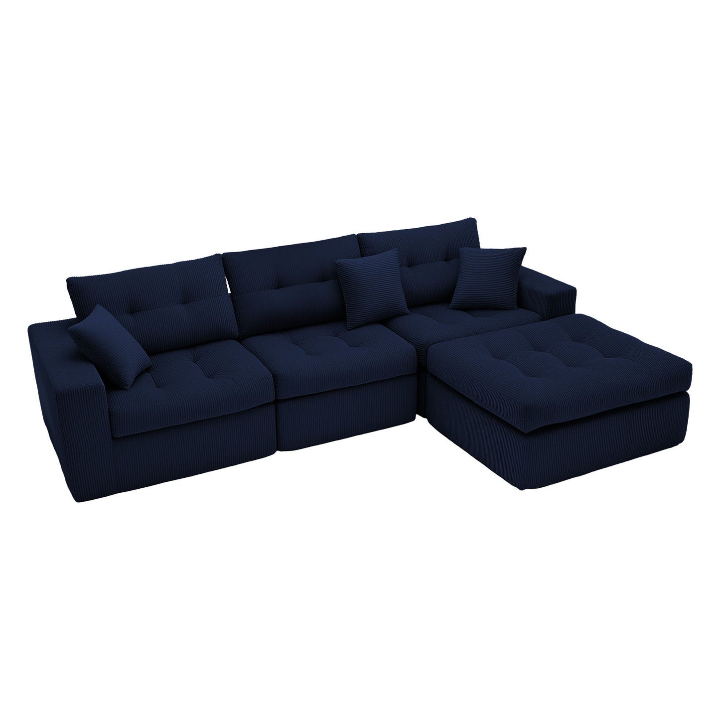 Corner Chaise L-Shaped Sectional Sofa Bed Home Essentials