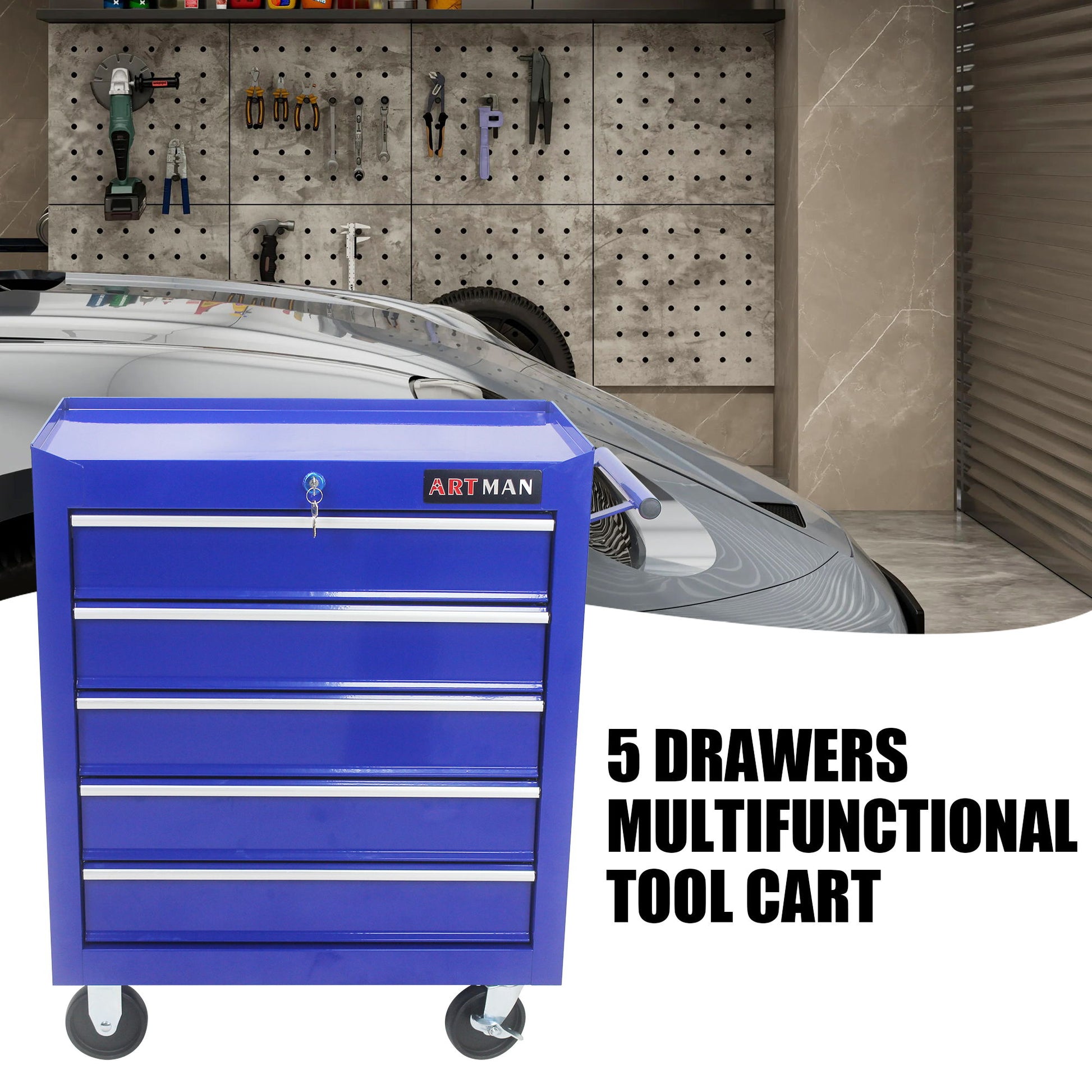 Multifunctional Tool Cart With Wheels And Drawers Daily Nest