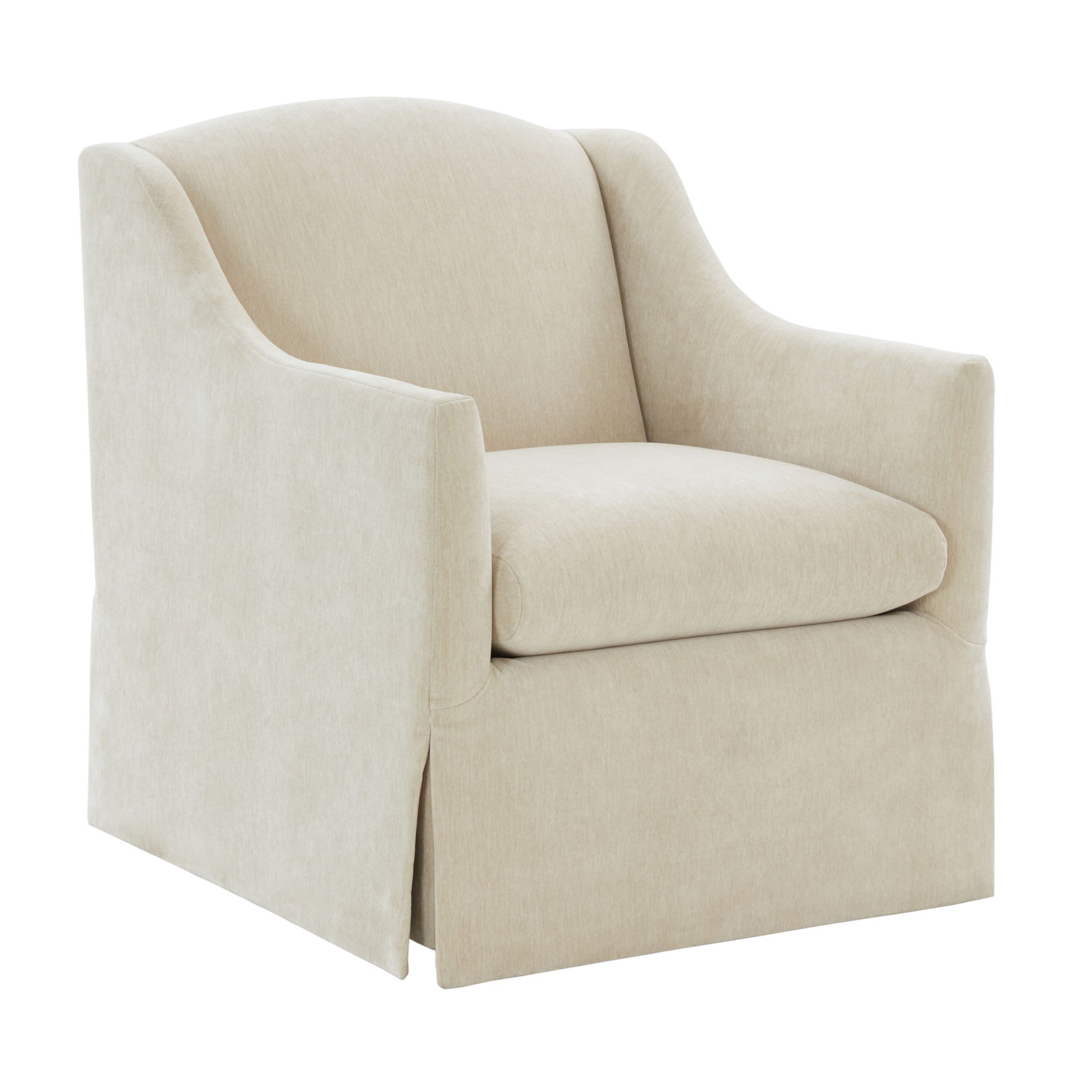 Luisa - Skirted Swivel Accent Chair Ridgecrest Home