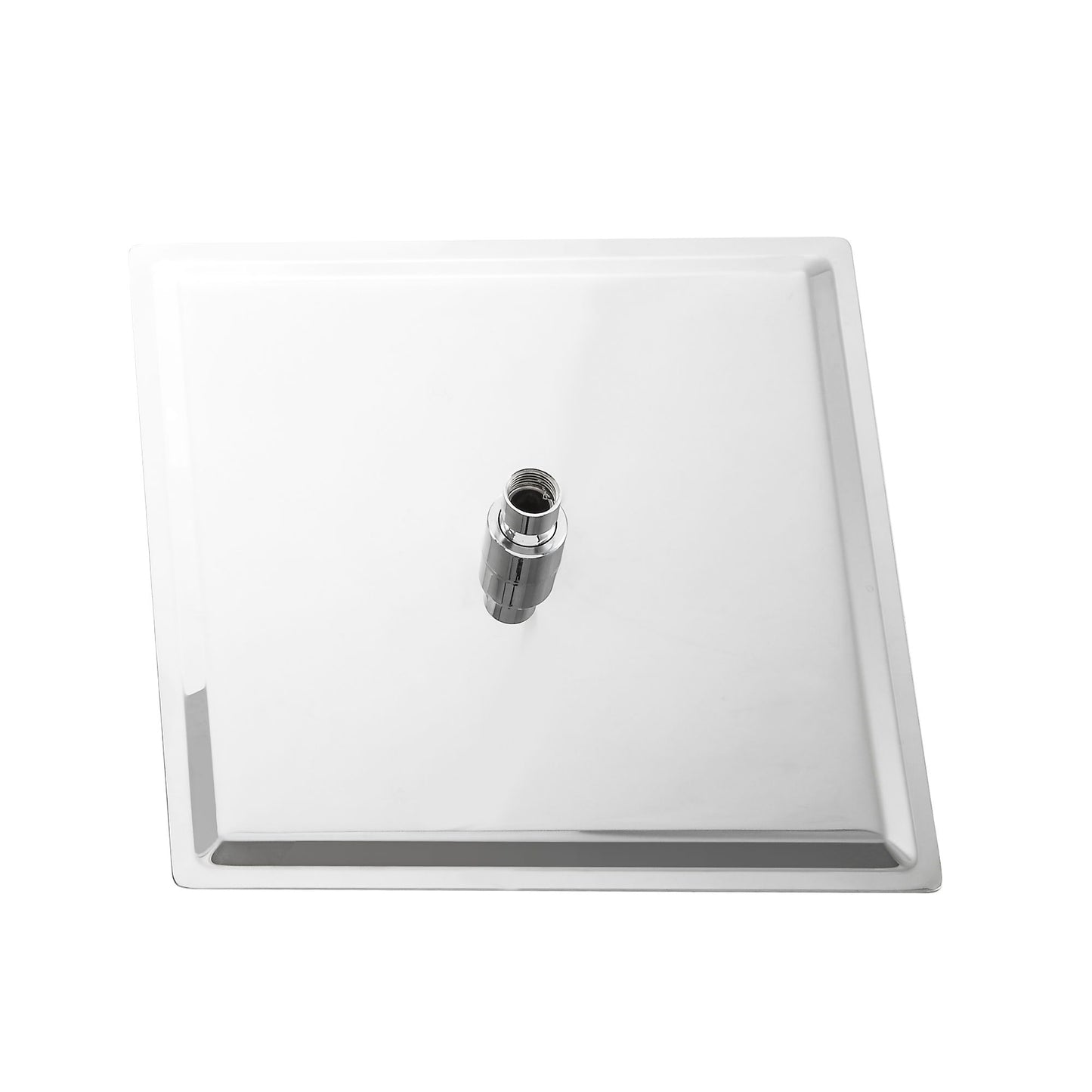 16" Square Rainfall Shower Head Fixed Wall Mount With Full Body Coverage & Self Cleaning Silicone Nozzles Daily Nest