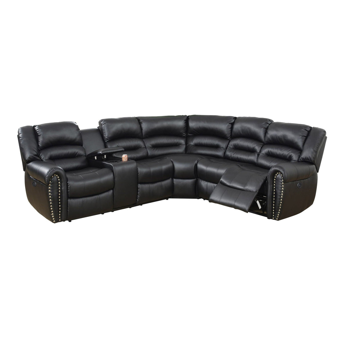 Reclining Sectional Sofa With Console Home Essentials