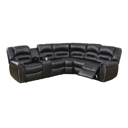 Reclining Sectional Sofa With Console Home Essentials