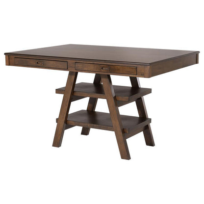 Dewey - Rectangular Counter Height Dining Table - Walnut CoasterEssence
