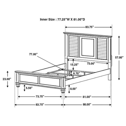 Franco - Wood Panel Bed CoasterEssence