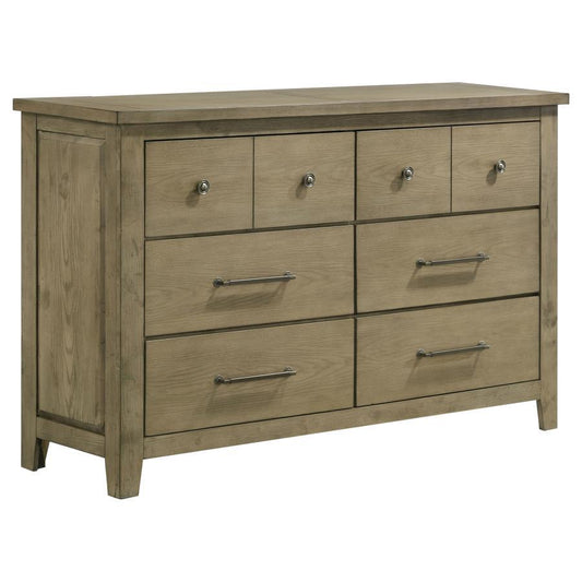 Hazlewood - 6-Drawer Bedroom Dresser Cabinet - Vineyard Oak Coaster Fine Furniture