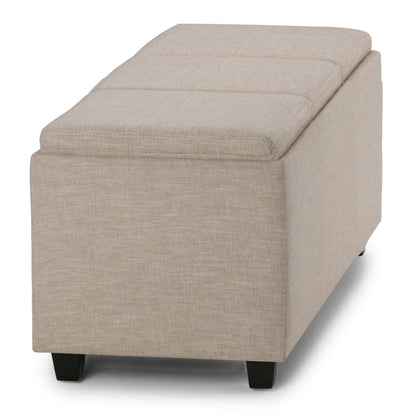 Avalon - Upholstered Storage Ottoman Simpli-Home