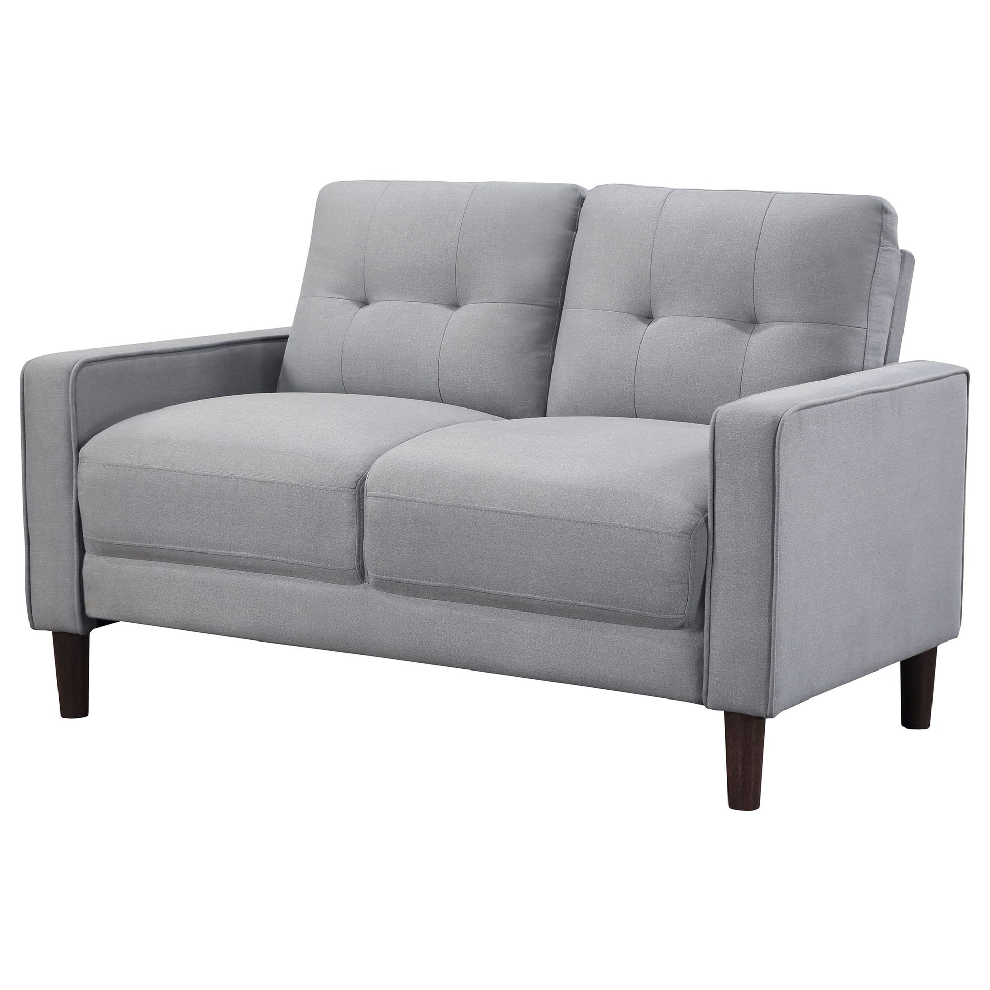 Harvey - Tufted Loveseat With Track Arm Design Furniture Max