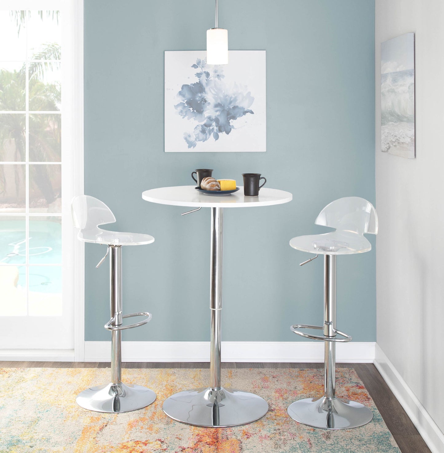 Elia - Contemporary Adjustable Bar Table Lumi Source