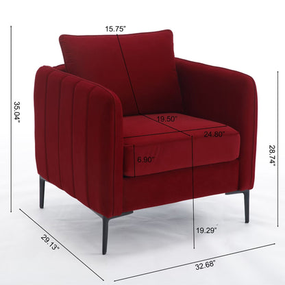 Accent Chair With Pillow For Living Room Home Essentials
